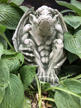 Gargoyle figuur middeleeuwse draak-demonen-beschermer kerk-figuren.